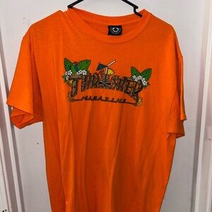 Thrasher Men's Orange T-Shirt